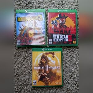 Xbox One - Mortal Kombat, Red Dead Redemption 2, Borderlands 3